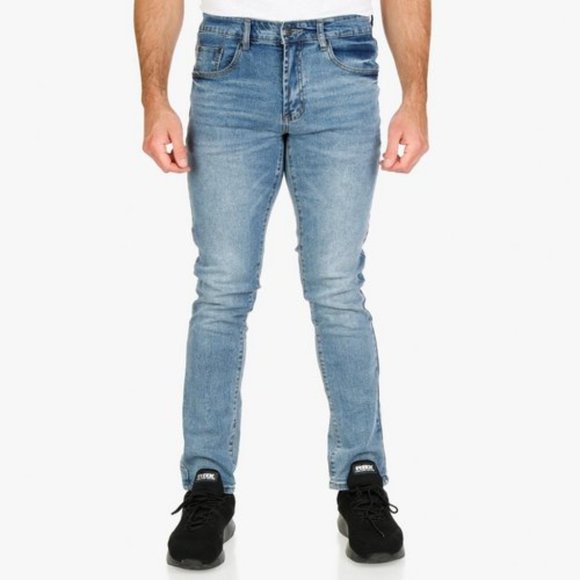 Aeropostal Men's Super Skinny Max Stretch Jeans - Medium Wash - Picture 1 of 9